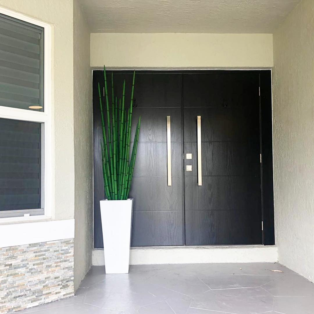 Sansevière (160 Cm) avec Beau M Pot en Blanc Brillant