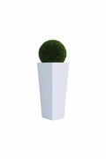 51 Cm Topiaire avec Grand Beau Fibre de Verre Vase