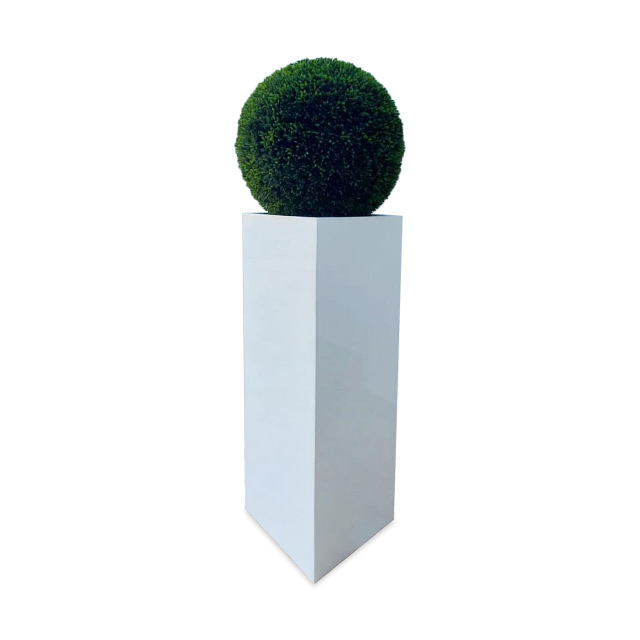 51 Cm Topiaire avec Yang Fibre de Verre Vase