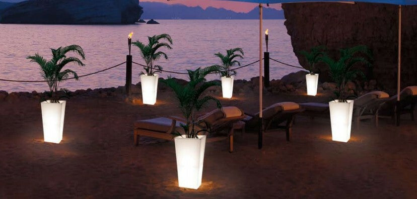 76 Cm Cordless - Illuminated Led Tapered Pot