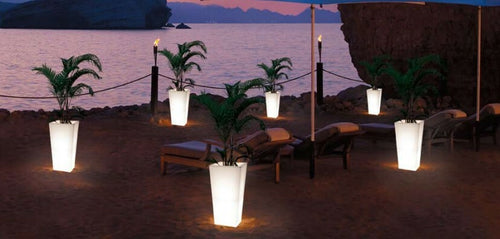 76 Cm Cordless - Illuminated Led Tapered Pot