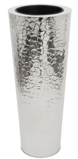 Hammered Acier Inoxydable Floor Pot