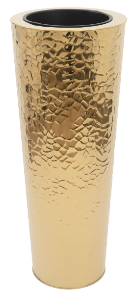 Hammered Doré Finish Floor Pot