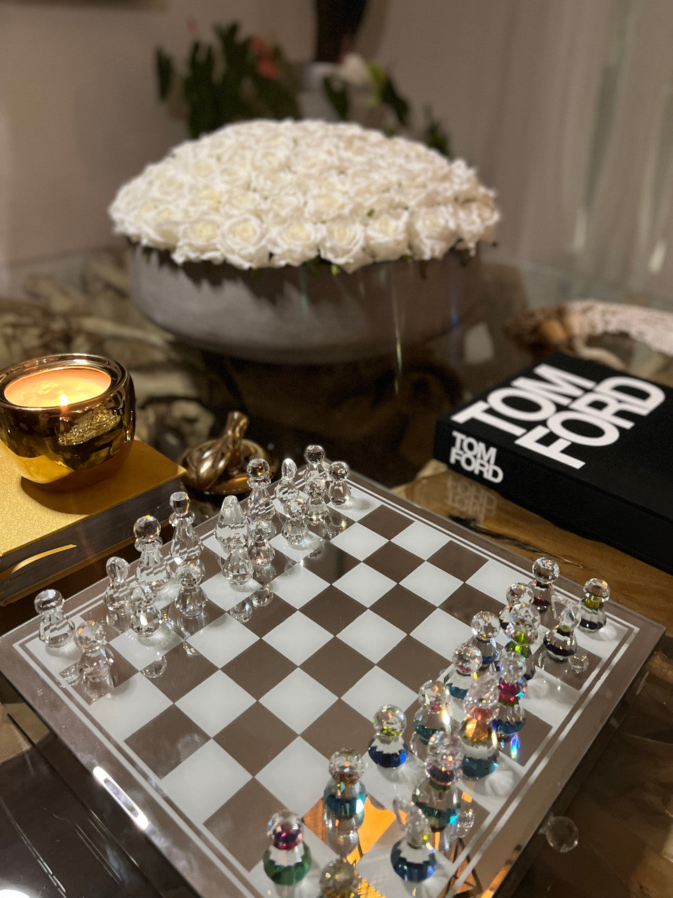Grand Coupe Newport avec Real Touch Blanc Roses