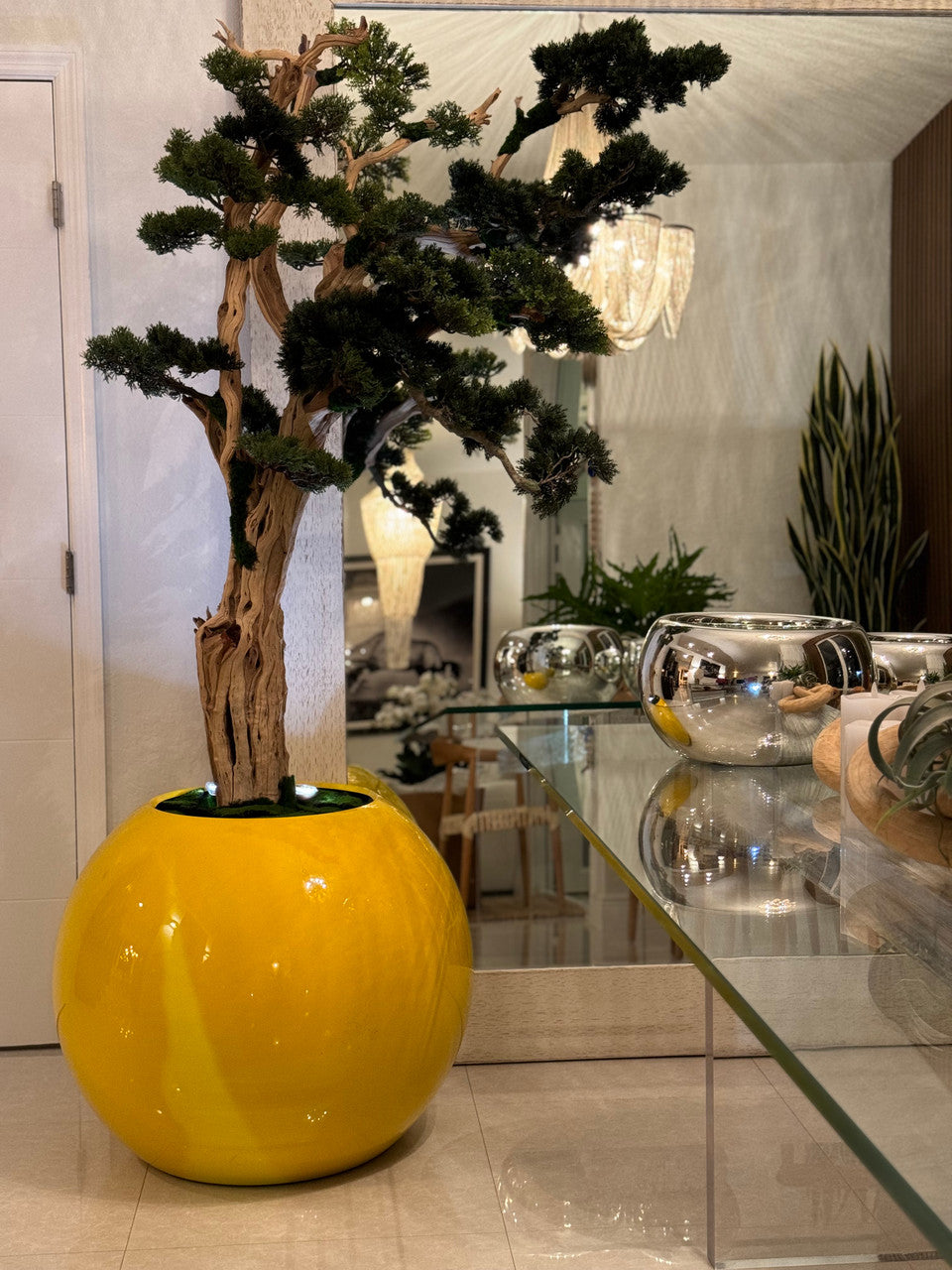 Trailing Bonsaï en 76 Cm Saffron Jaune Globe