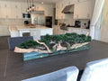 Trailing Cedar Bonsaï sur 91 Cm Pot Plateau en Verre