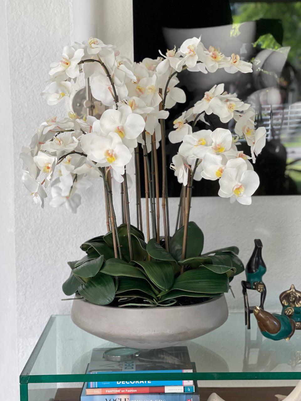 Blanc Orchidées en Coupe Newport