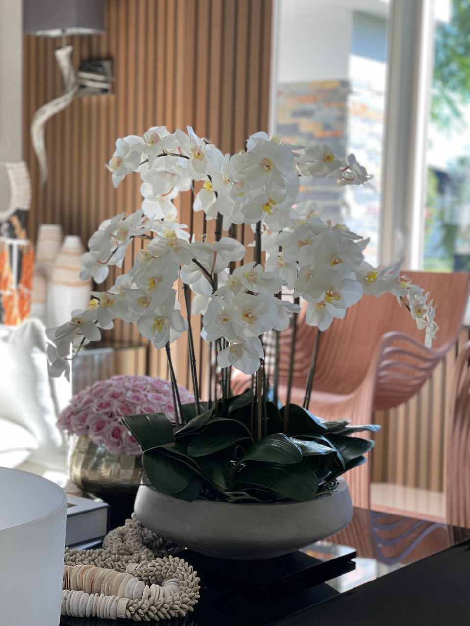 Blanc Orchidées en Coupe Newport
