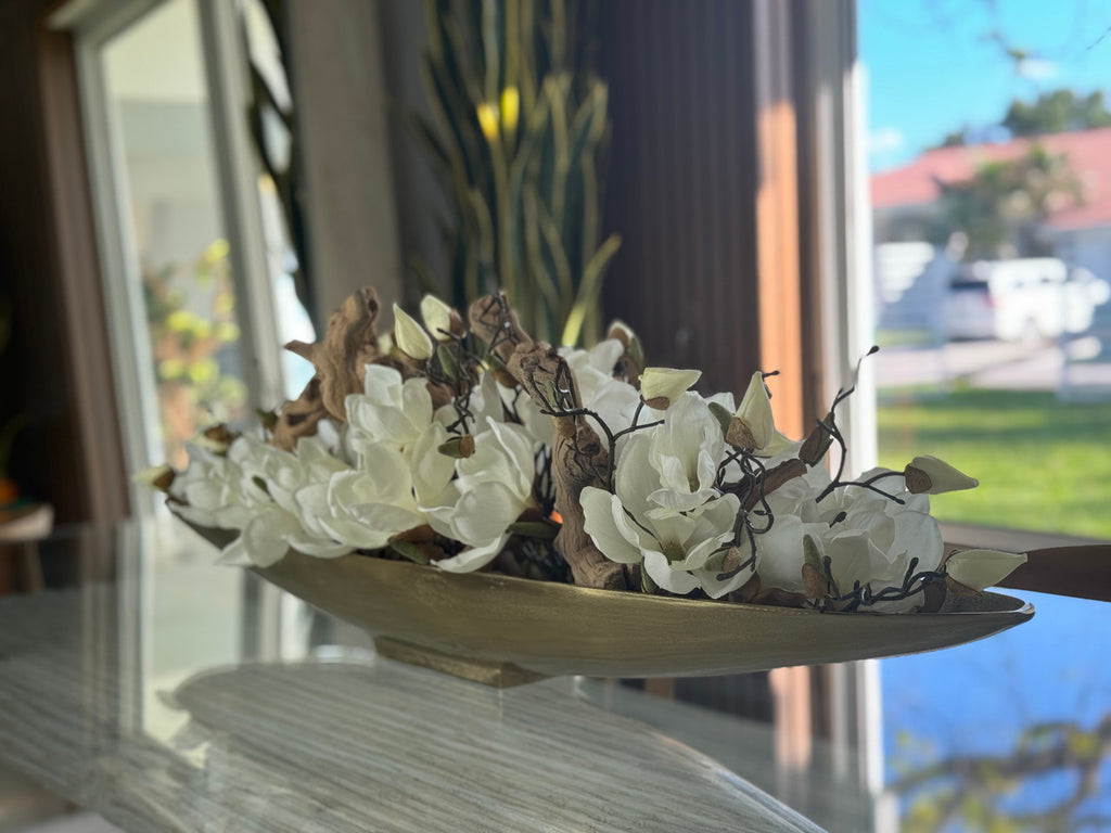 Magnolias et Bois Flotté en Doré Denver Boat