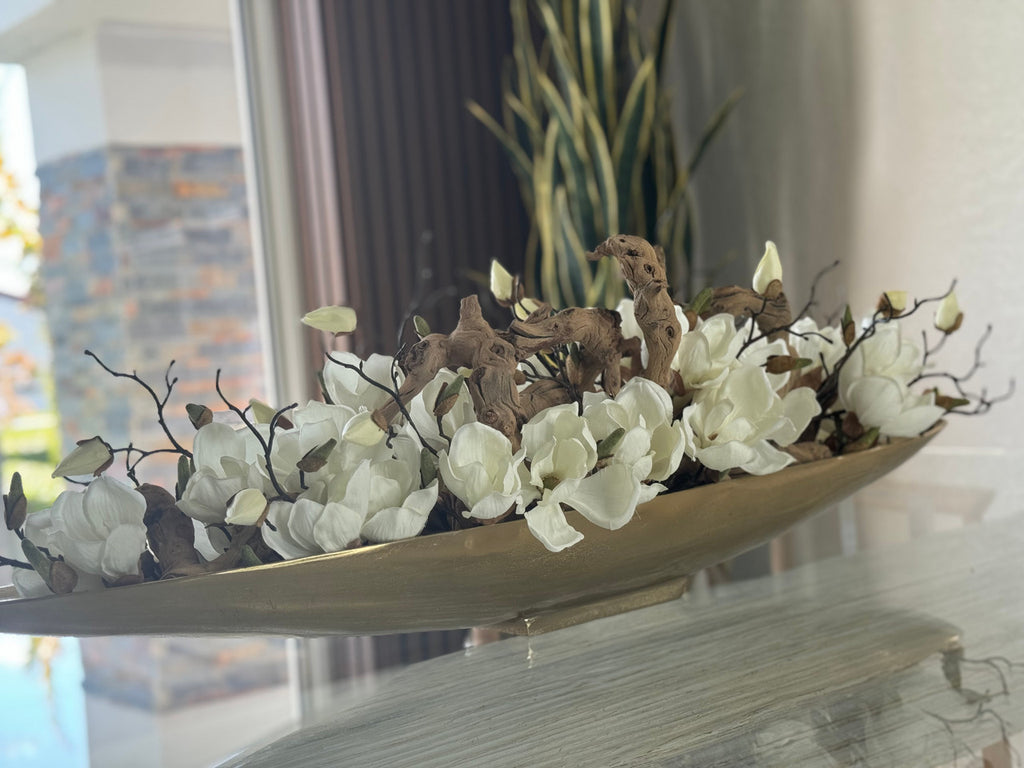 Magnolias et Bois Flotté en Doré Denver Boat
