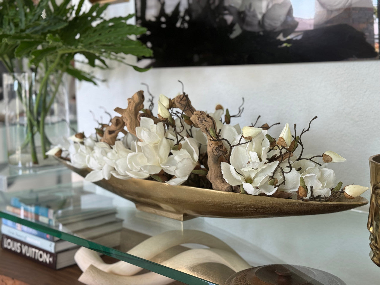 Magnolias et Bois Flotté en Doré Denver Boat