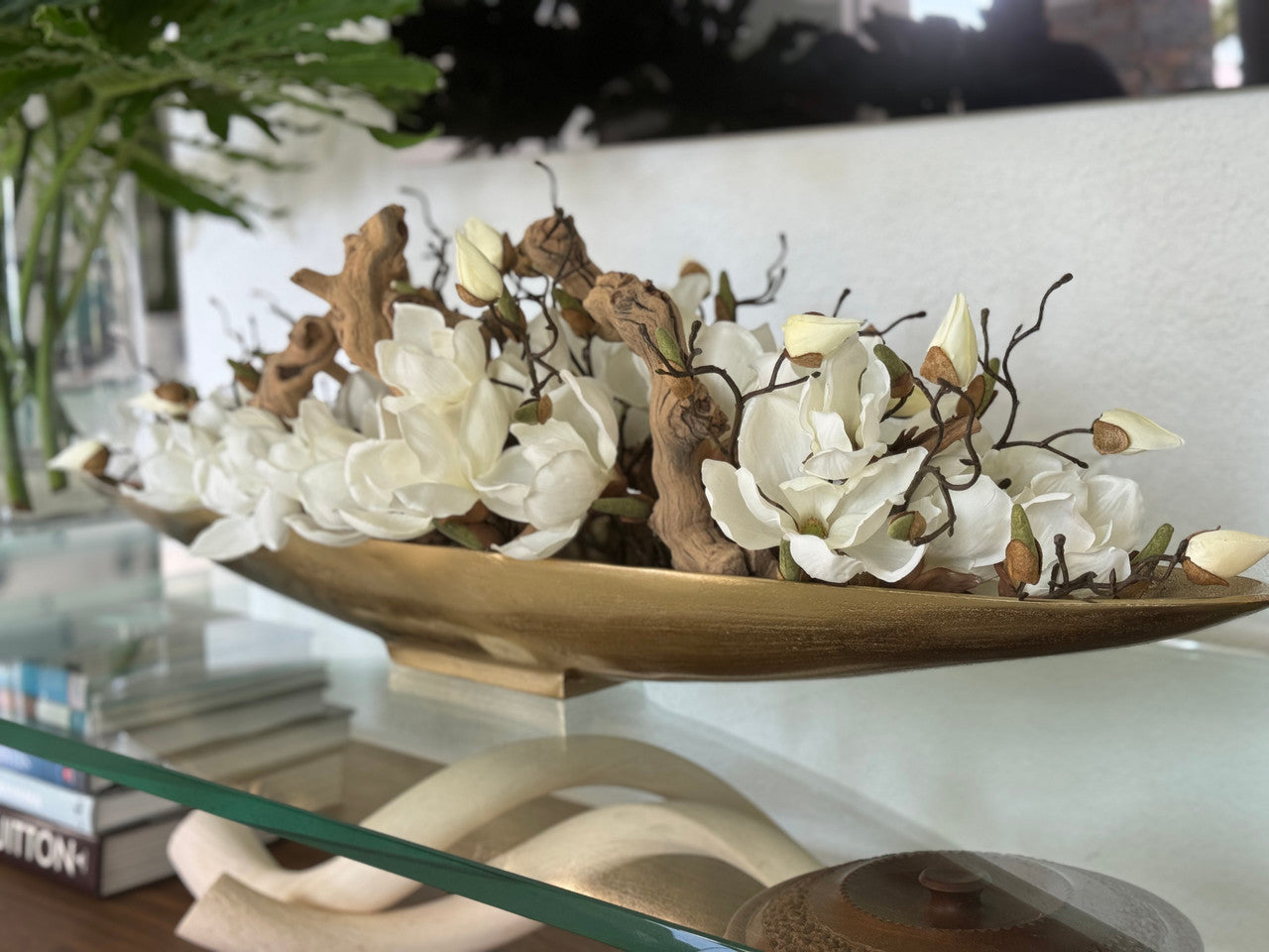 Magnolias et Bois Flotté en Doré Denver Boat