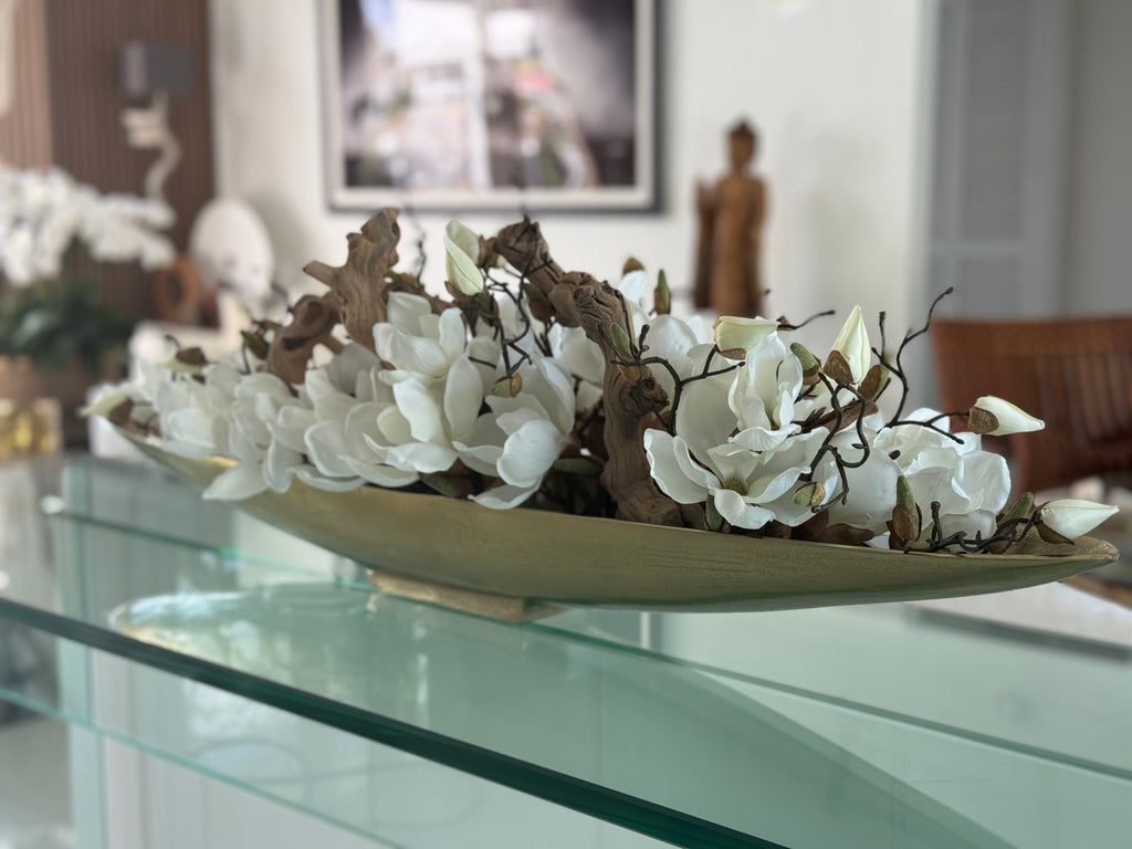 Magnolias et Bois Flotté en Doré Denver Boat