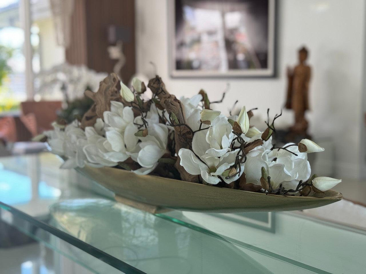 Magnolias et Bois Flotté en Doré Denver Boat