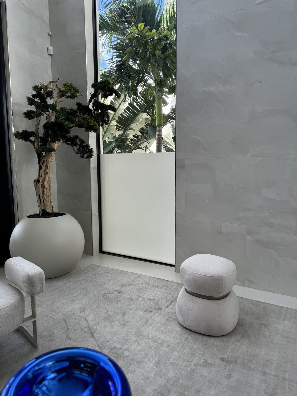 Trailing Bonsaï en 76 Cm Satin Beige Globe