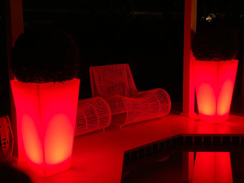 76 Cm Cordless - Illuminated Led Tapered Pot