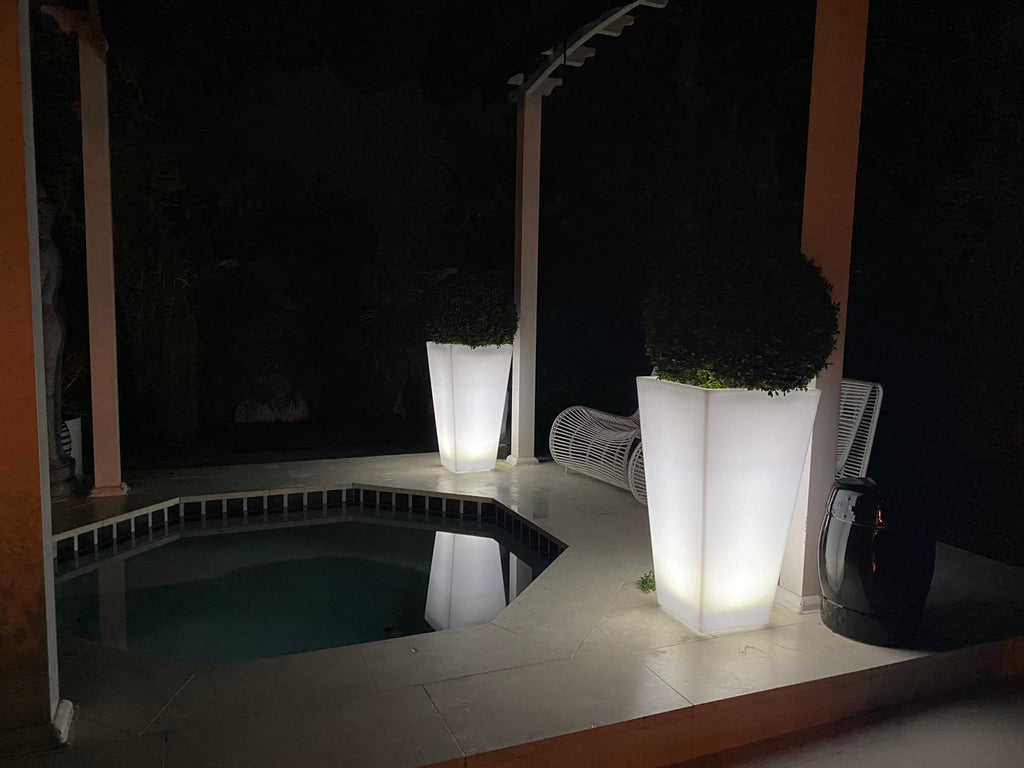 76 Cm Cordless - Illuminated Led Tapered Pot