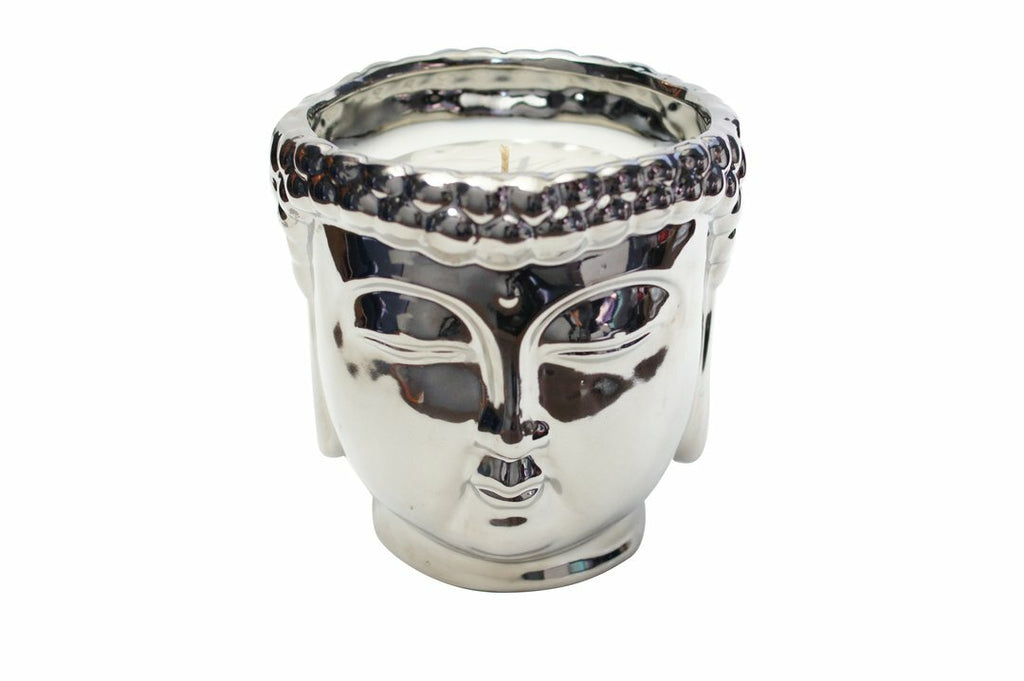Buddha 3-Wick Scented Bougie (Argenté / Doré / Blanc)