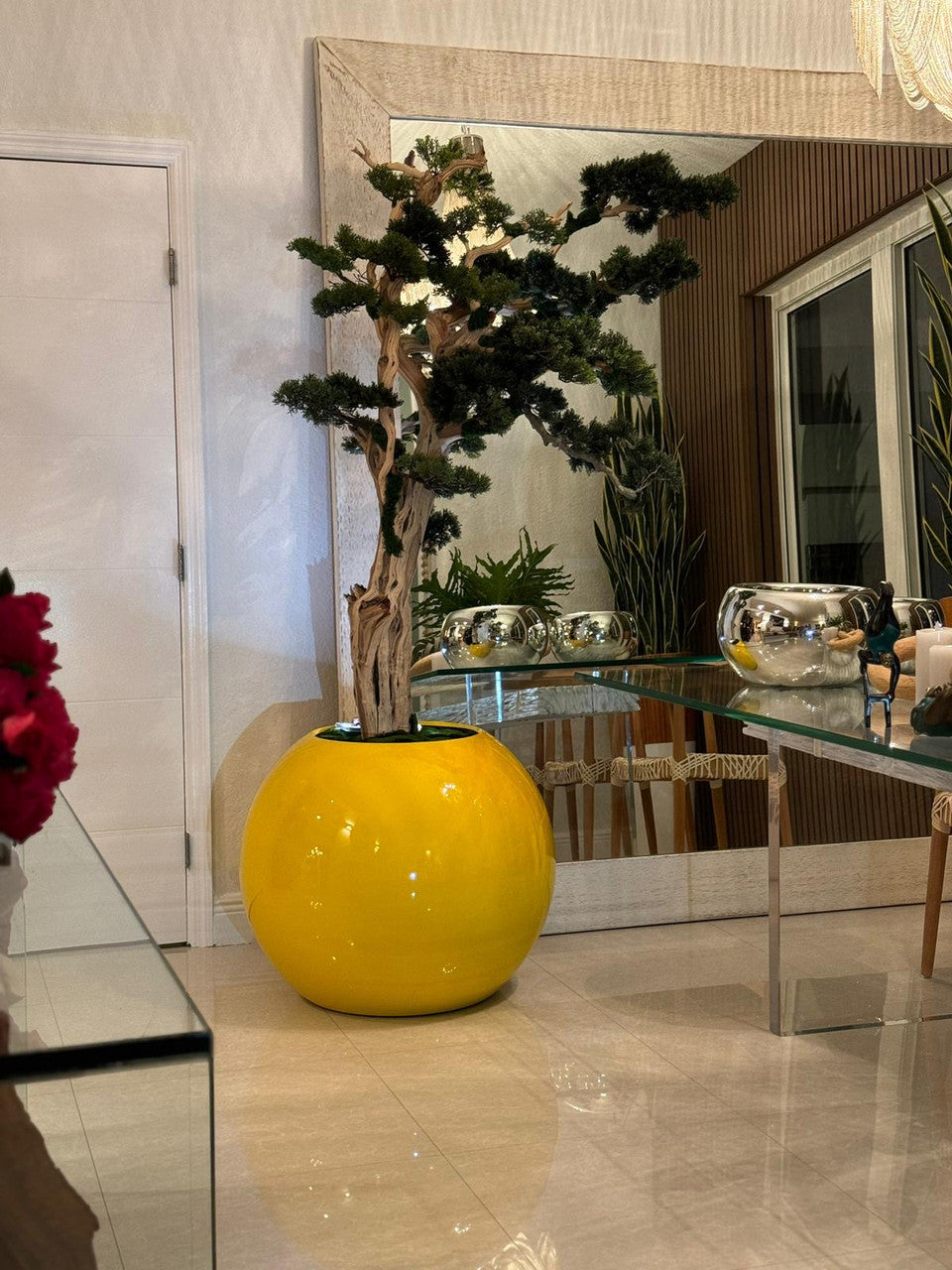 Trailing Bonsaï en 76 Cm Saffron Jaune Globe